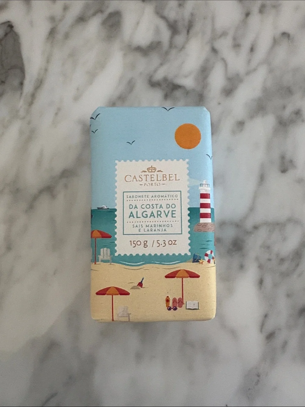 Castelbel Algarve Scented Soap Bar - Blue & Sand